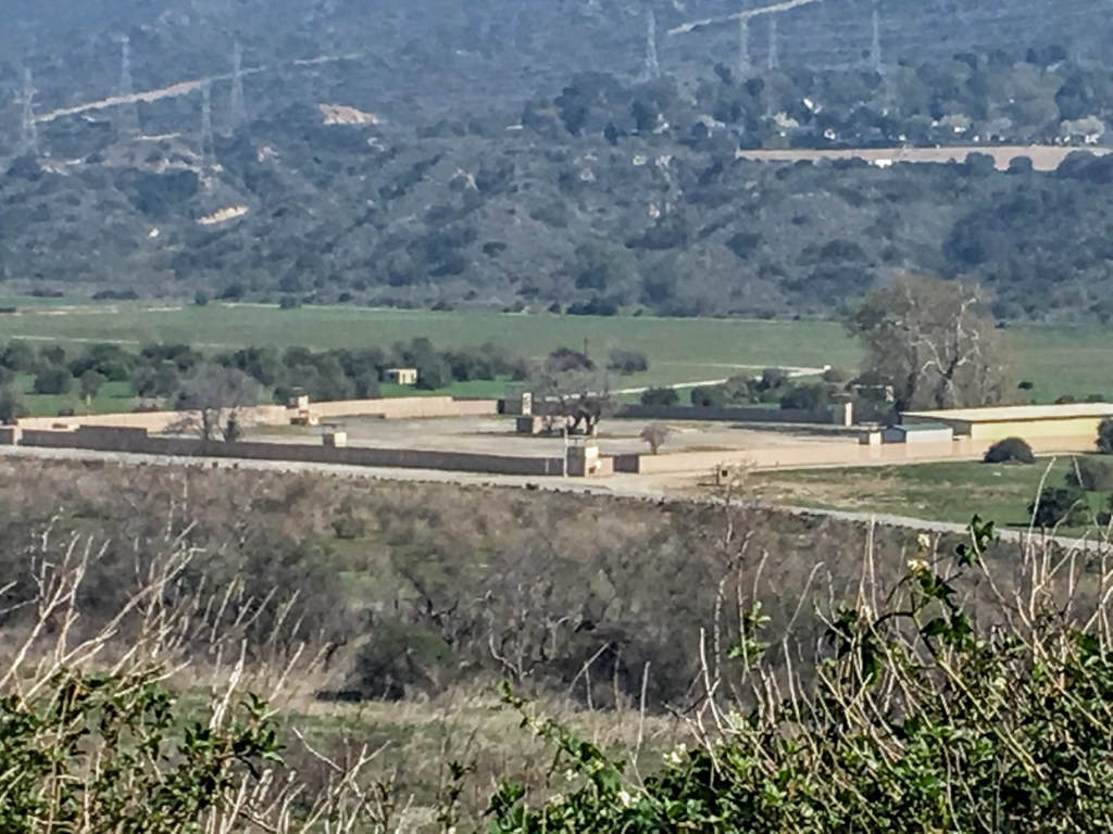 A view of Camp Pendleton from the Panhe Trail while walking to San Onofre State Beach