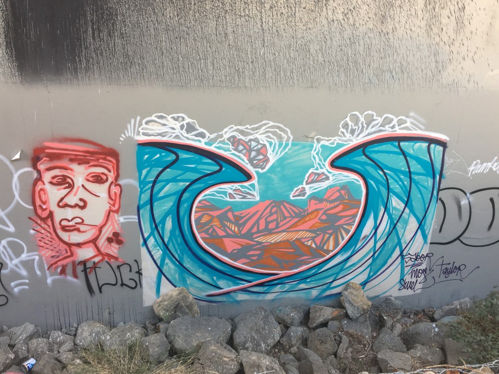 Art under the bridge of Interstate 5